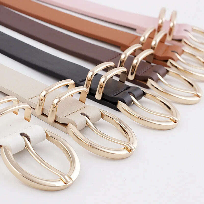 High-Quality Faux Leather Designer Women's Belt