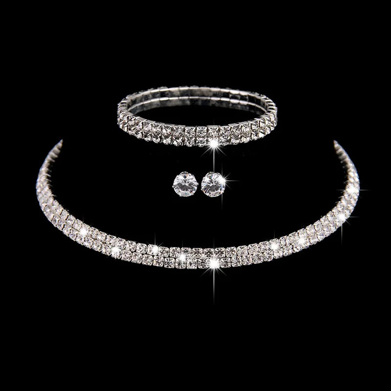 Elegant Crystal Bride Jewelry Set