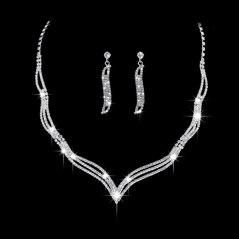 Elegant Crystal Bride Jewelry Set