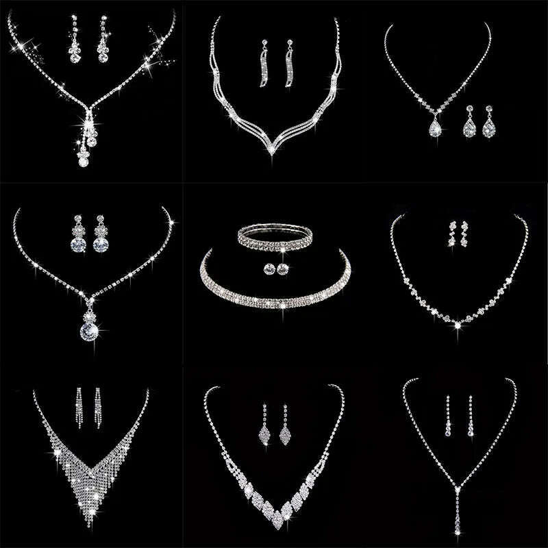 Elegant Crystal Bride Jewelry Set