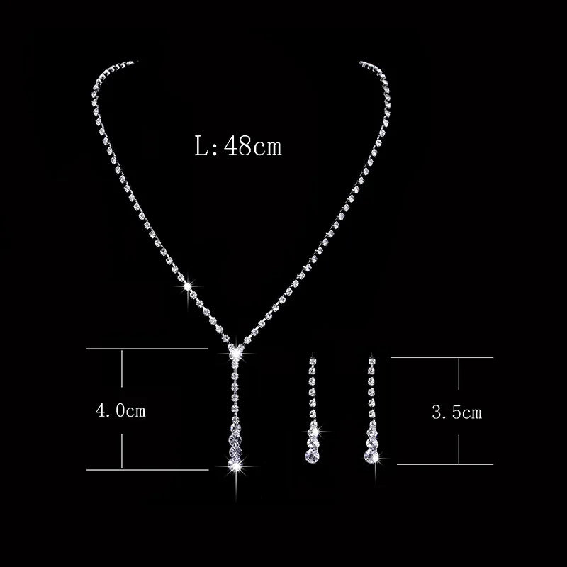 Elegant Crystal Bride Jewelry Set