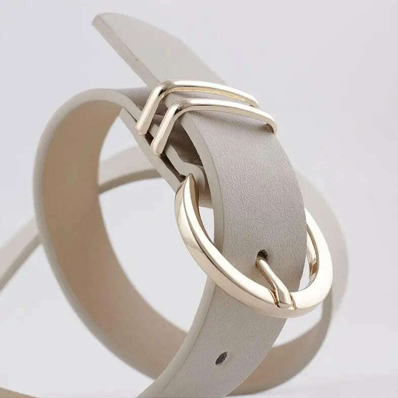 High-Quality Faux Leather Designer Women's Belt