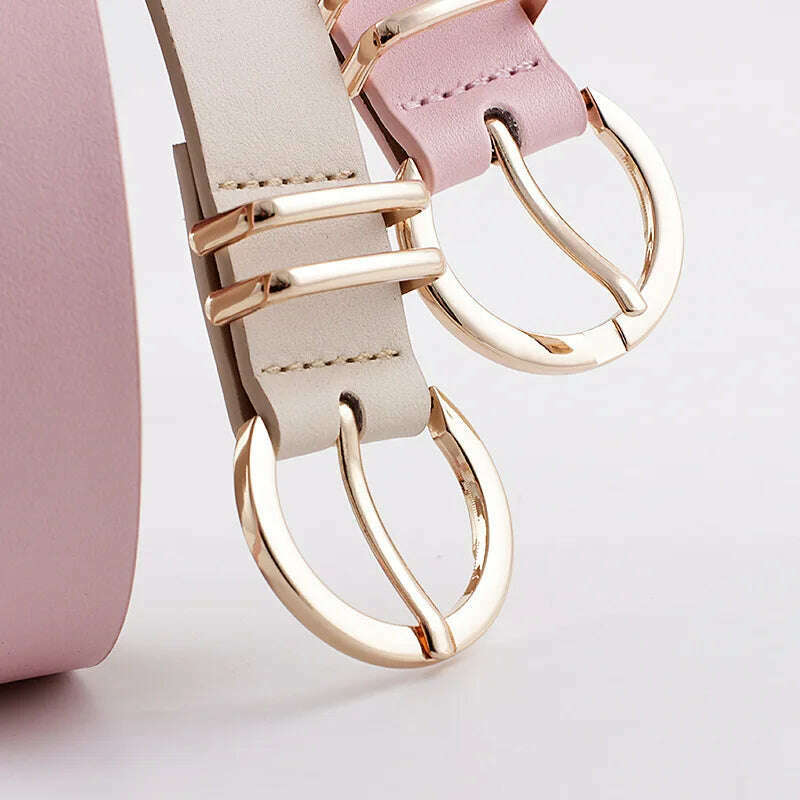 High-Quality Faux Leather Designer Women's Belt