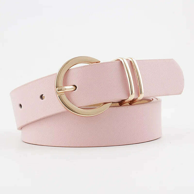 High-Quality Faux Leather Designer Women's Belt