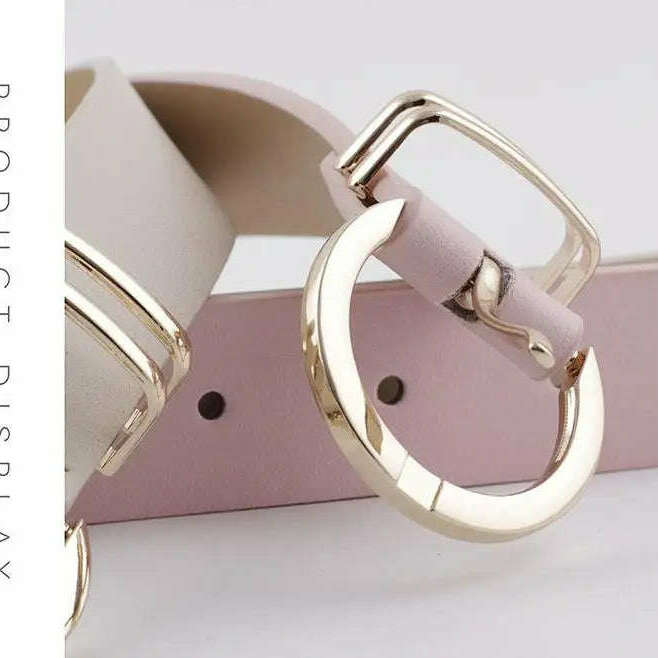 High-Quality Faux Leather Designer Women's Belt
