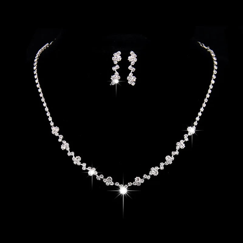 Elegant Crystal Bride Jewelry Set
