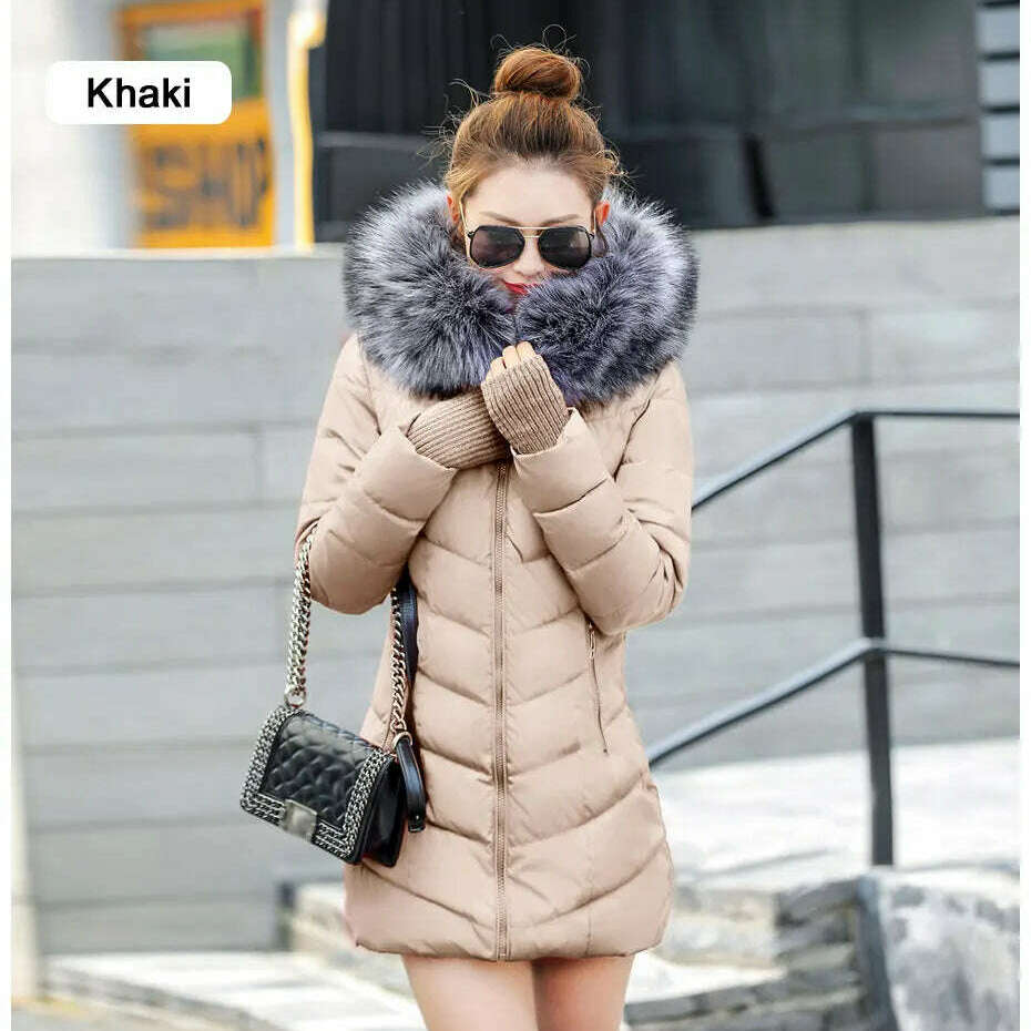 Fashion Slim Winter Jacket – Cotton Padded, Warm, Long Parka - D&M Boutique