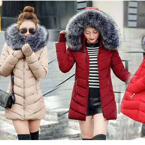 Fashion Slim Winter Jacket – Cotton Padded, Warm, Long Parka - D&M Boutique