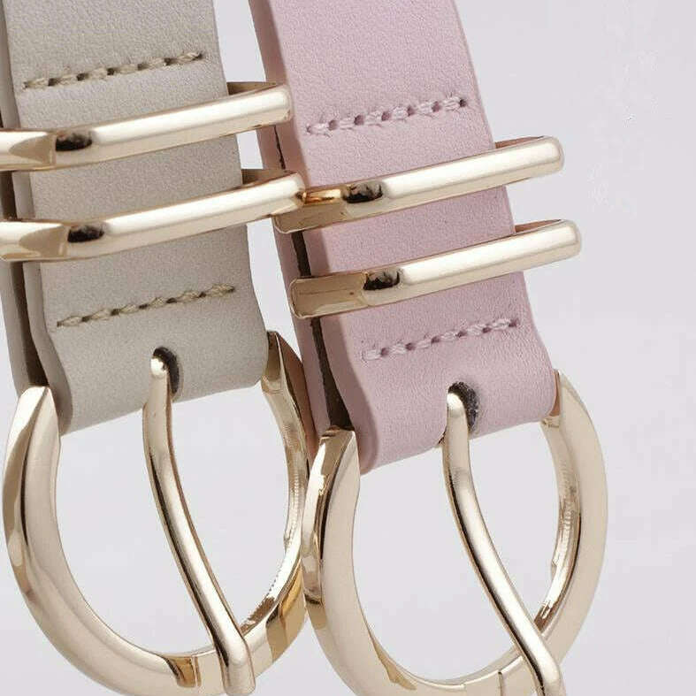 High-Quality Faux Leather Designer Women's Belt