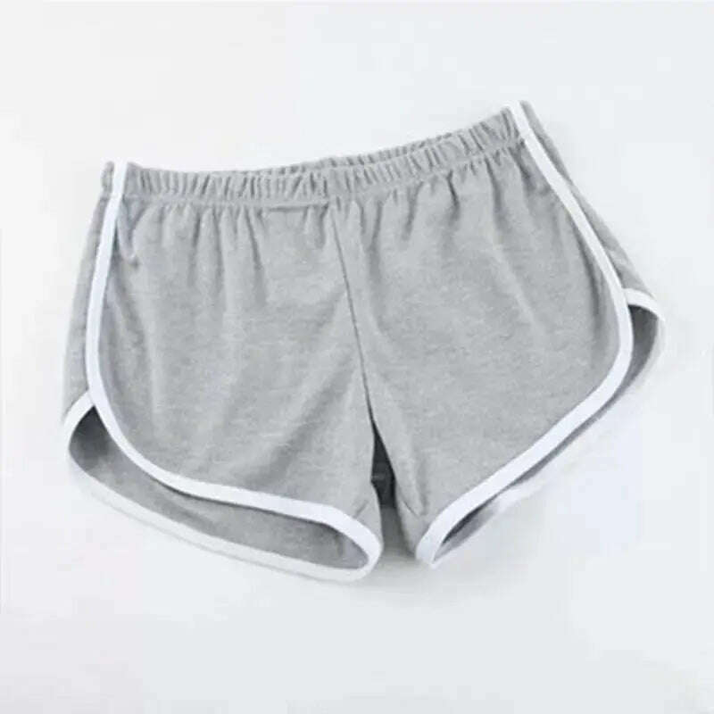 Striped Sports Shorts – High Waisted, Loose Fit, Summer Fashion - D&M Boutique