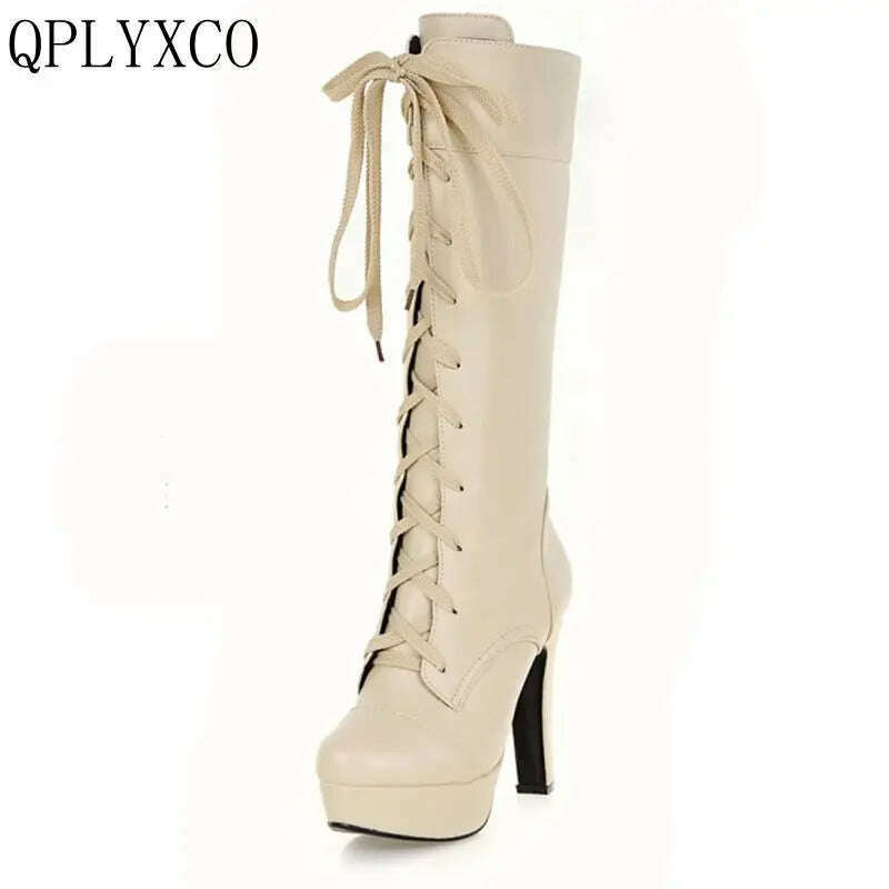 QPLYXCO Plus Size New Fashion Women's Boots