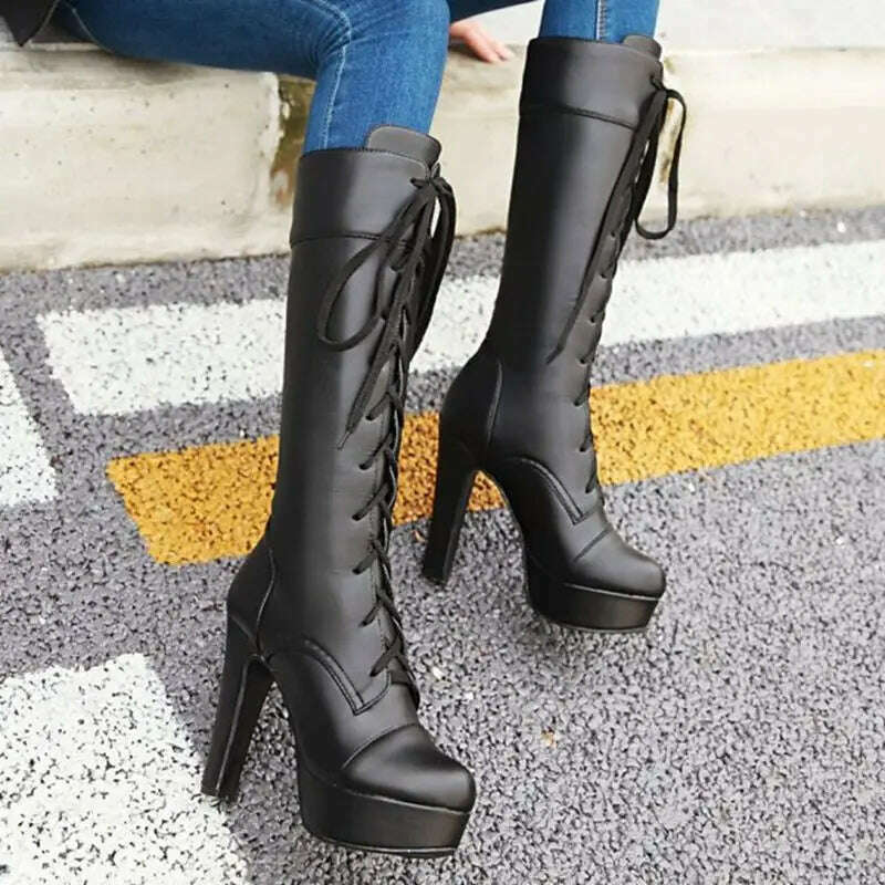 QPLYXCO Plus Size New Fashion Women's Boots