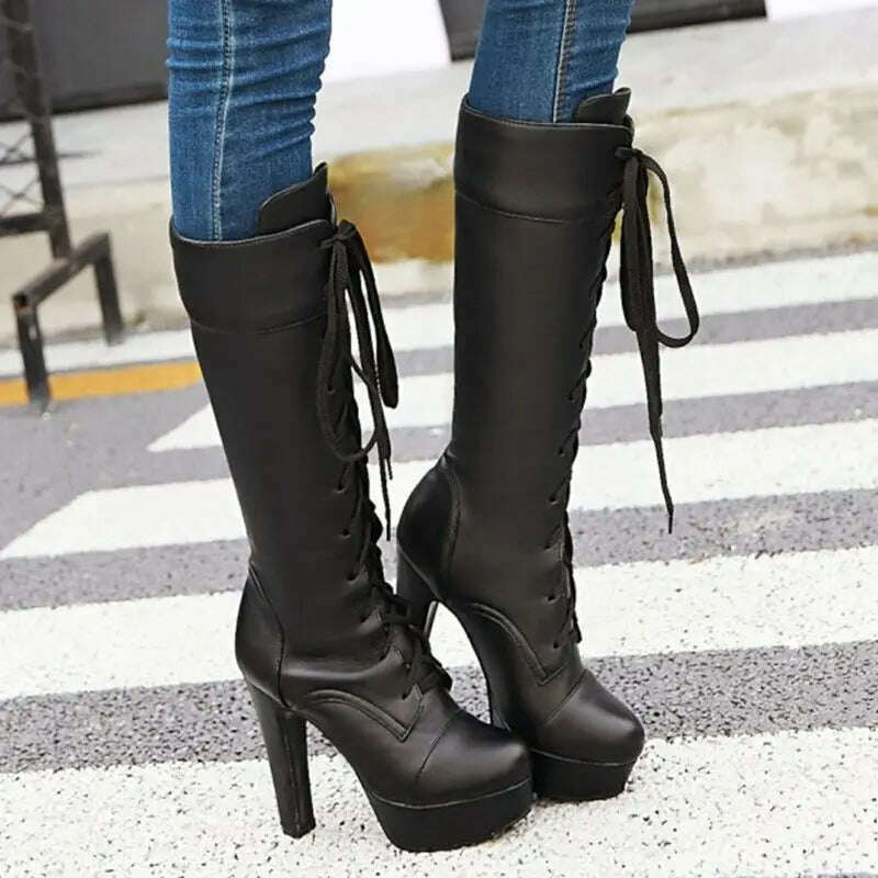 QPLYXCO Plus Size New Fashion Women's Boots