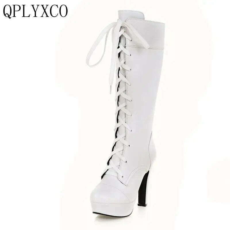 QPLYXCO Plus Size New Fashion Women's Boots