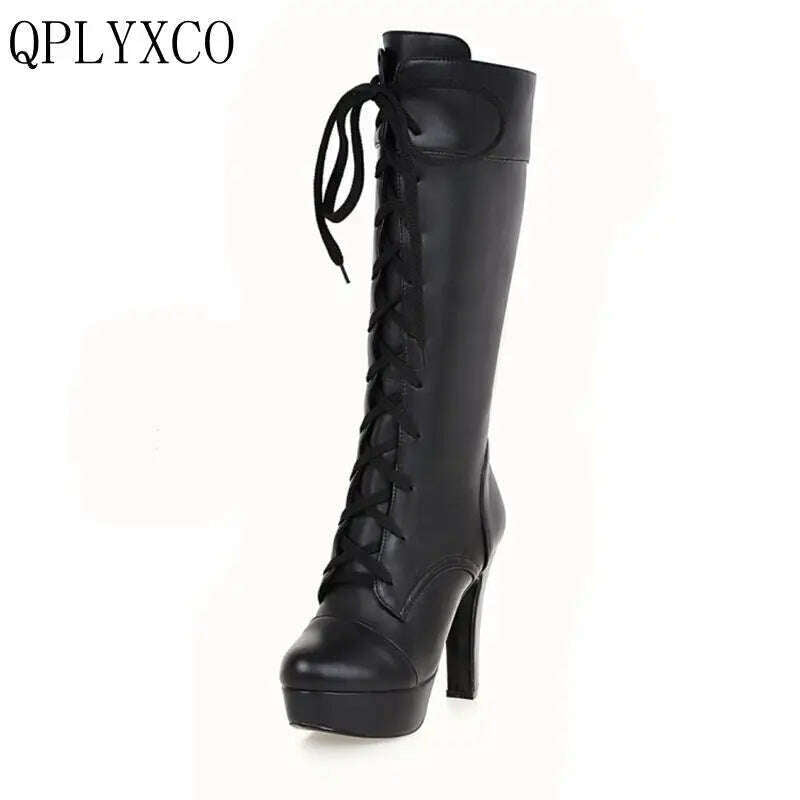 QPLYXCO Plus Size New Fashion Women's Boots