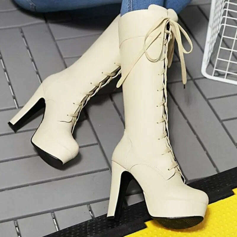 QPLYXCO Plus Size New Fashion Women's Boots