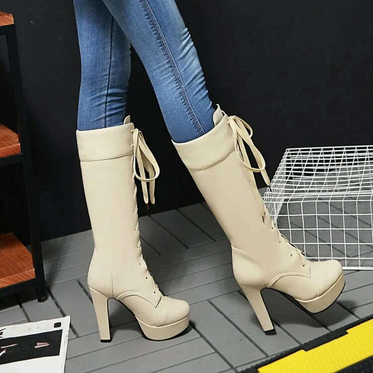 QPLYXCO Plus Size New Fashion Women's Boots