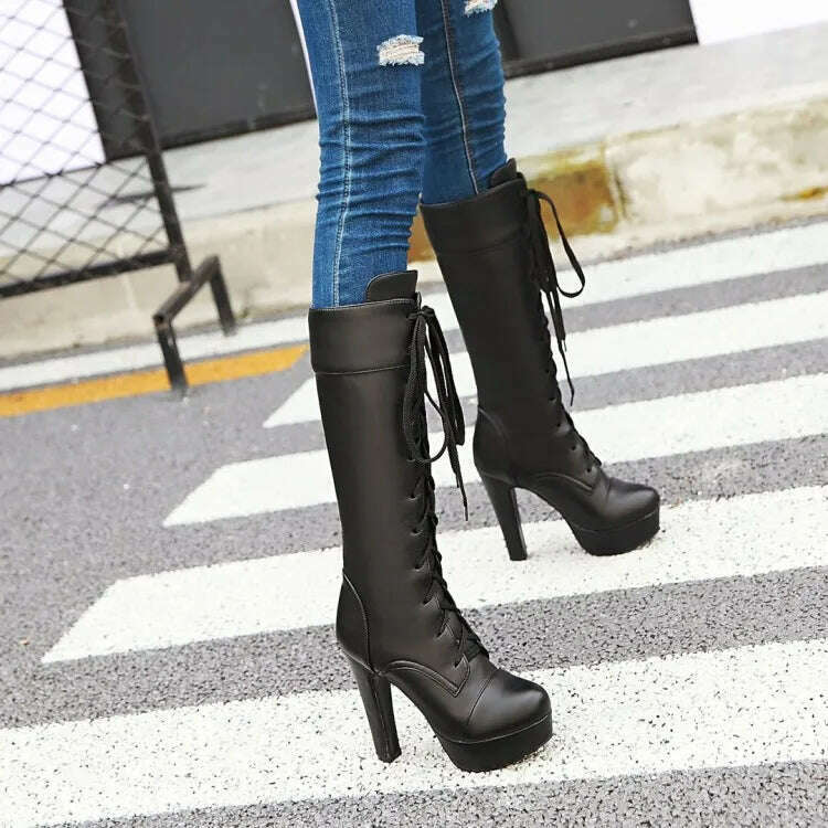 QPLYXCO Plus Size New Fashion Women's Boots