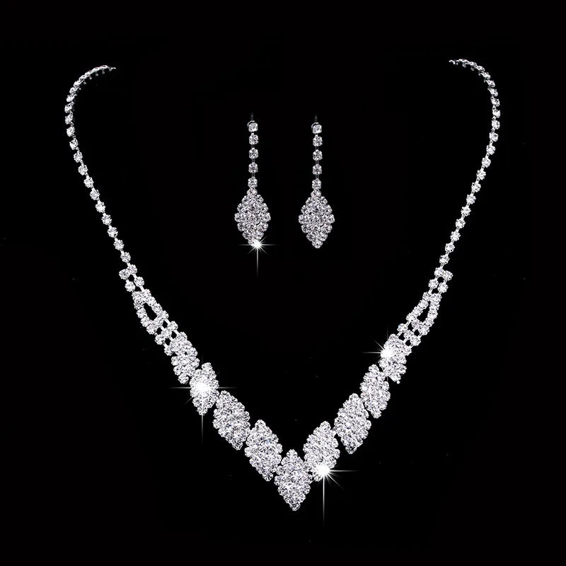 Elegant Crystal Bride Jewelry Set