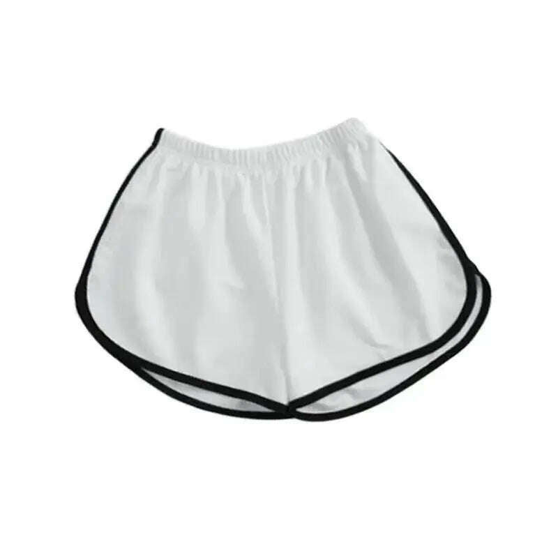 Striped Sports Shorts – High Waisted, Loose Fit, Summer Fashion - D&M Boutique
