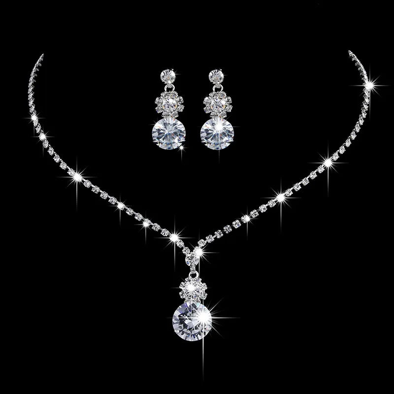 Elegant Crystal Bride Jewelry Set