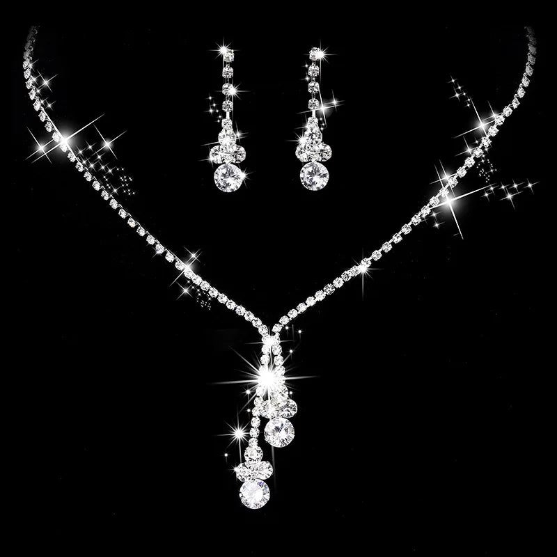 Elegant Crystal Bride Jewelry Set