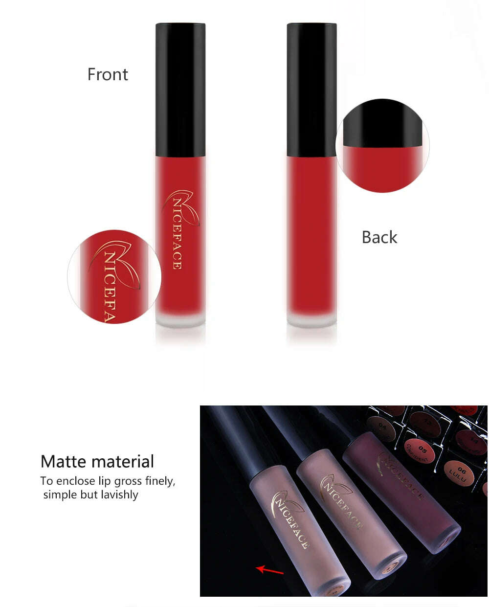 NICEFACE Nude Matte Liquid Lipstick