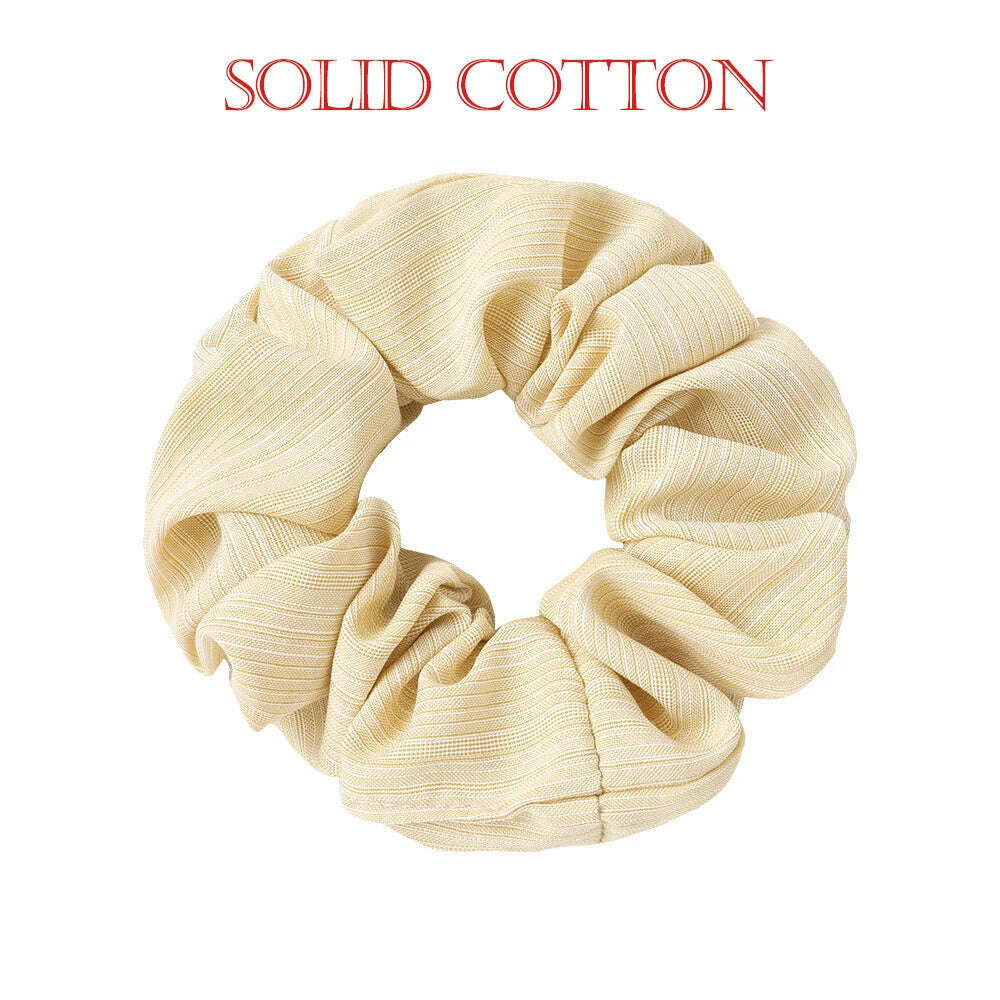 Striped Elastic Hair Scrunchies (Set of 4)