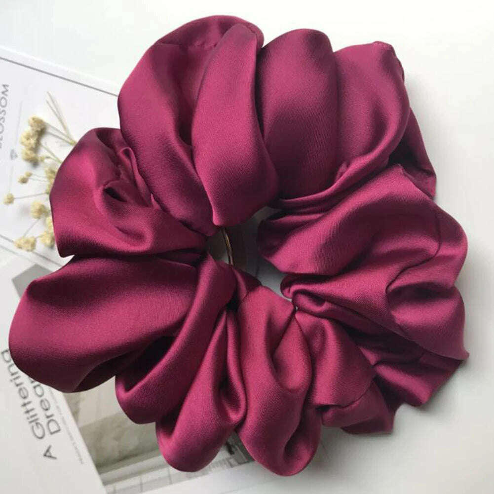 Silky Satin Hair Scrunchies for Women & Girls