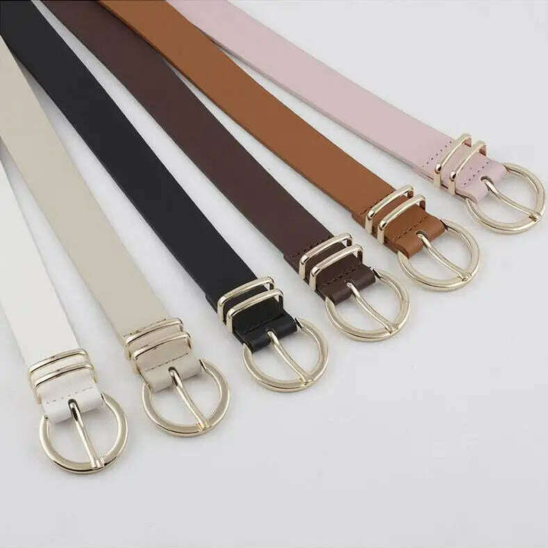 High-Quality Faux Leather Designer Women's Belt