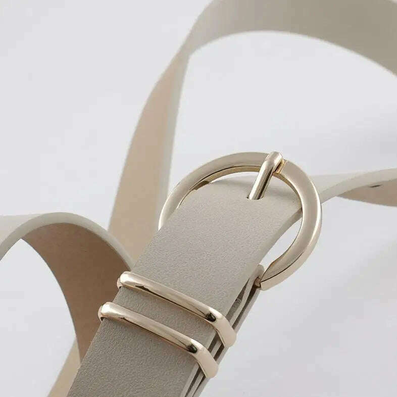 High-Quality Faux Leather Designer Women's Belt