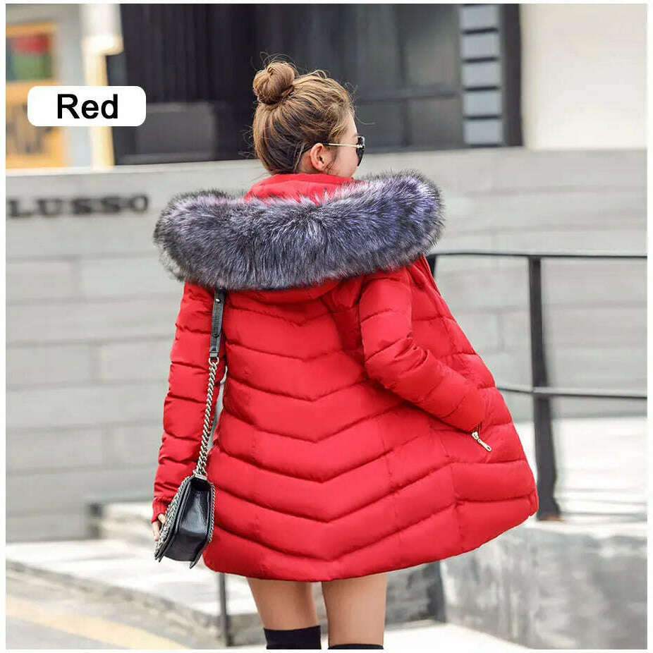 Fashion Slim Winter Jacket – Cotton Padded, Warm, Long Parka - D&M Boutique