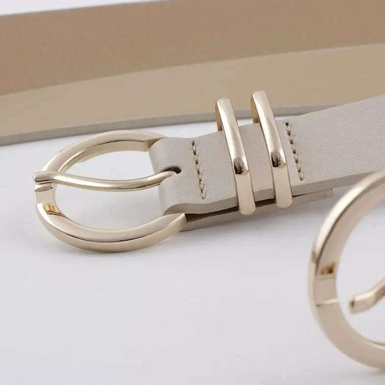 High-Quality Faux Leather Designer Women's Belt