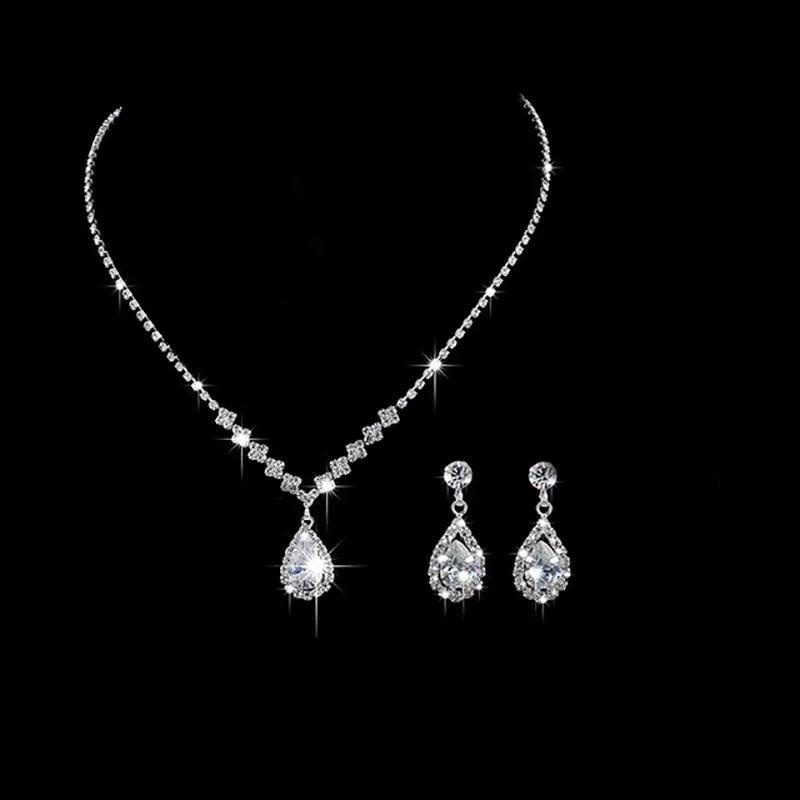 Elegant Crystal Bride Jewelry Set