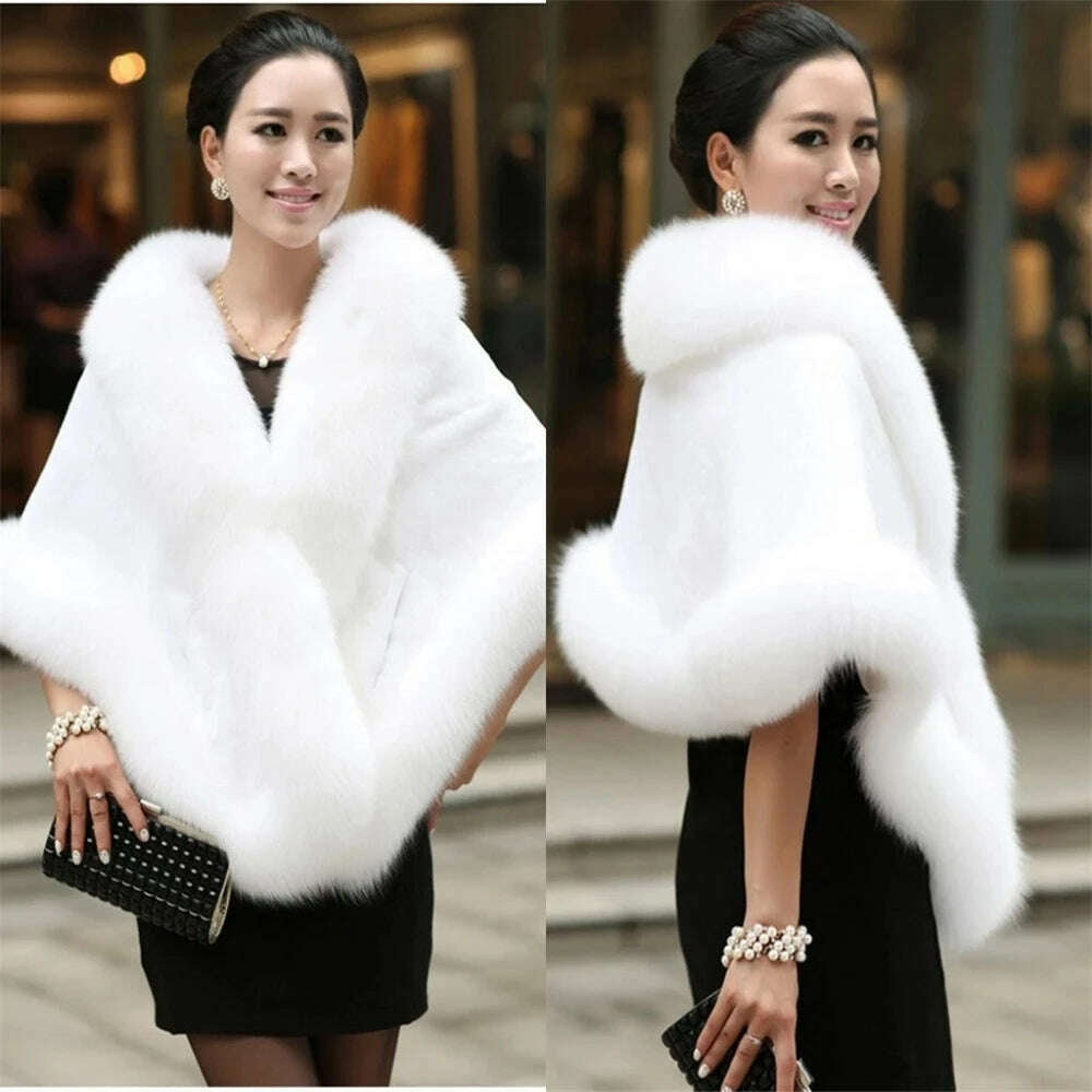 Elegant Faux Fur Bridal Wrap – Perfect for Winter Weddings