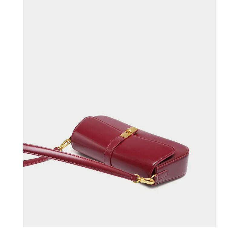 YANATARI Cowhide Leather Crossbody Bag - Vintage Luxury