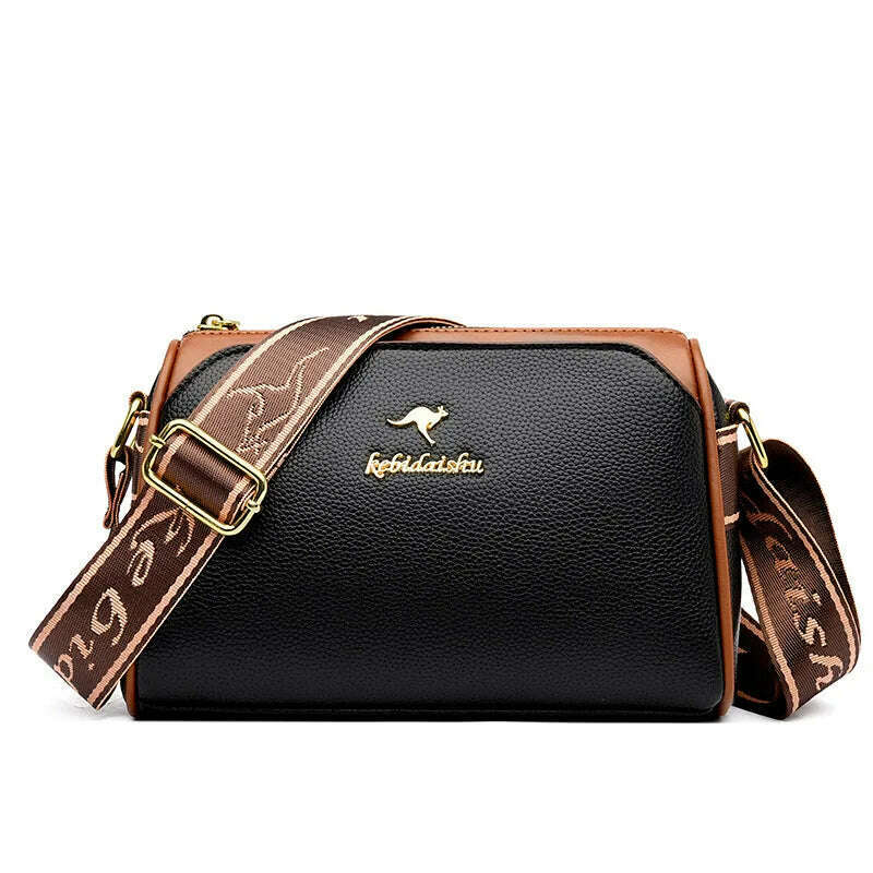 2024 Women's Small Soft Leather One-Shoulder Crossbody Bag