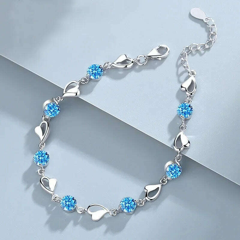 Luxury 925 Sterling Silver Adjustable Bracelet for Women