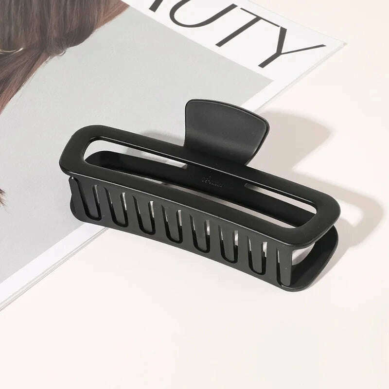 Large Matte Rectangle Hairpin