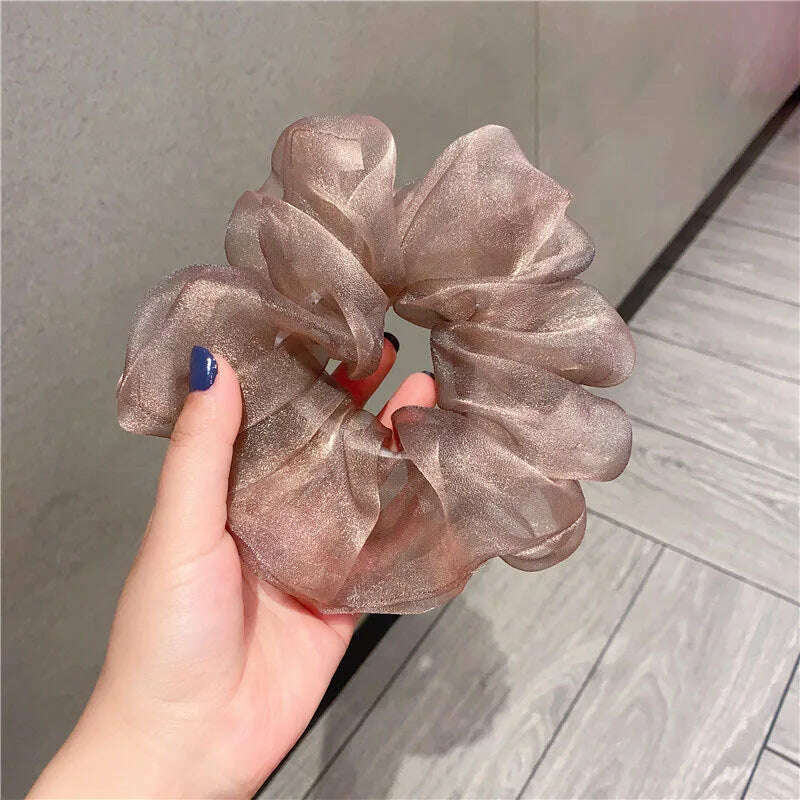 Summer Organza Silk Scrunchies