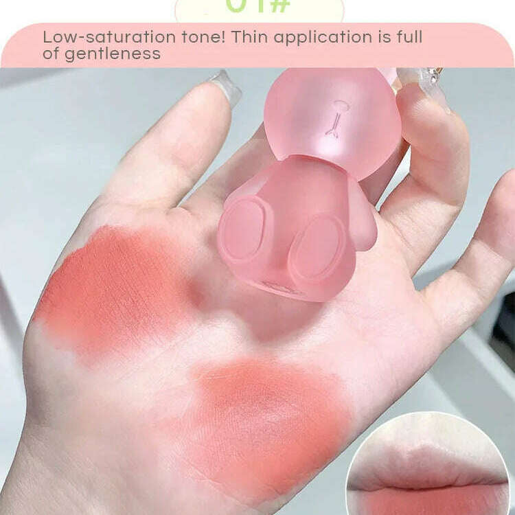 Gege Bear Rabbit Lip Glaze – Matte Velvet Lip Clay