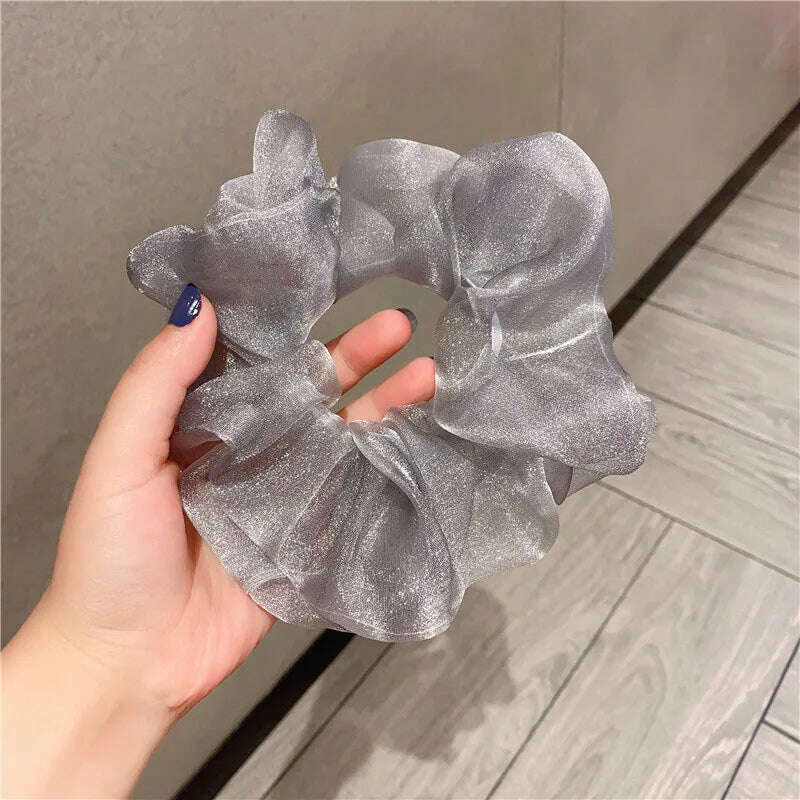 Summer Organza Silk Scrunchies