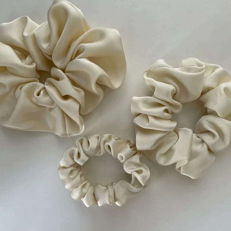 Oversize Satin Scrunchies Elastic Hair Ties