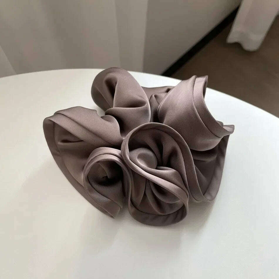 Korean Fashion Big Size Scrunchie Ruffle Hair Bands