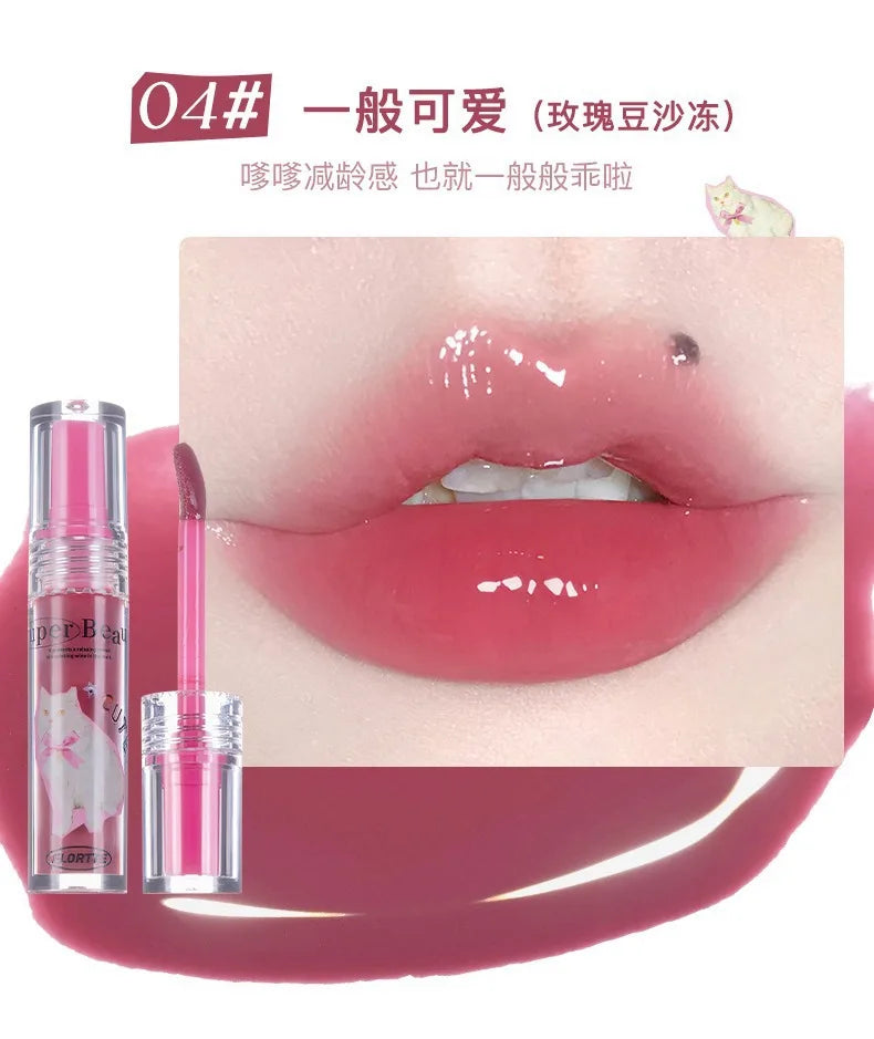 FLORTTE Lip Plumper Gloss – Moisturizing Lip Oil