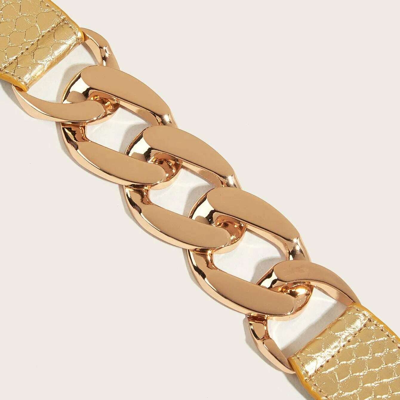 Fashion Elastic Gold Chain Belt – Women’s Decorative Waist Strap