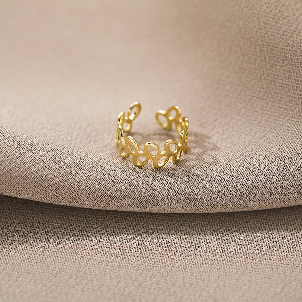 5-Piece Creative Leaf Design Earrings Set