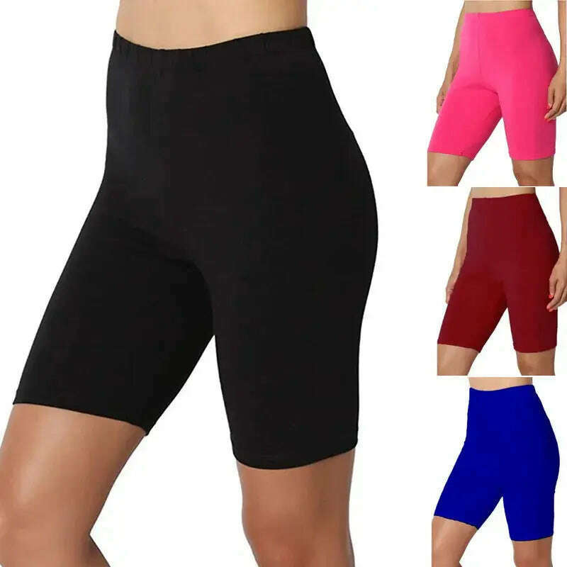 Ladies Biker Shorts – Stretch, Soft, Summer Sports Shorts - D&M Boutique