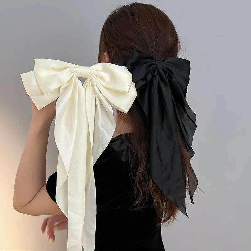 Bow Ribbon Hair Clip for Women