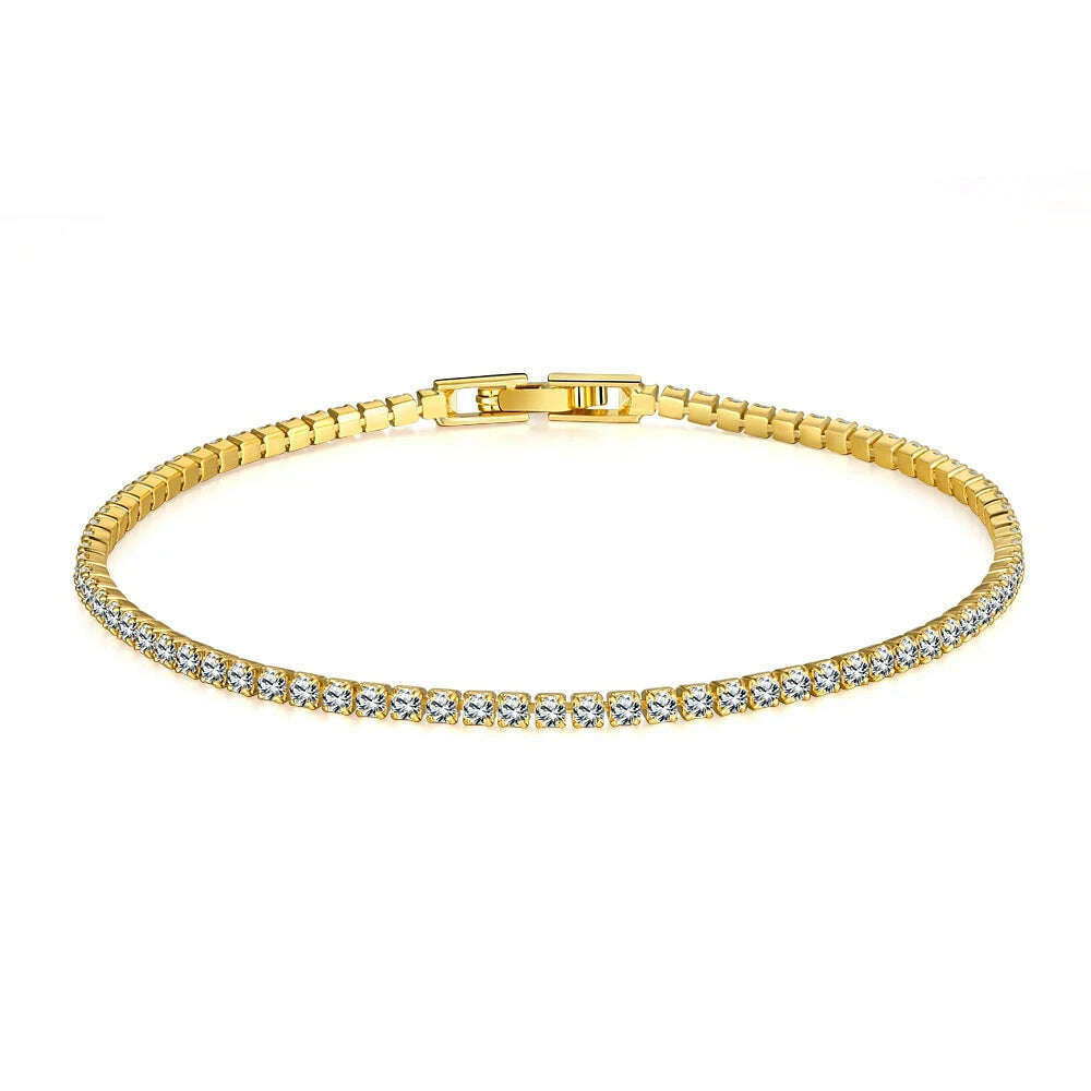 3MM D VVS Moissanite Tennis Bracelet S925 Wedding Gift